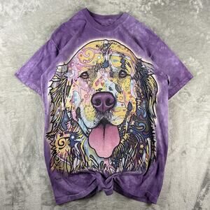 The Mountain Dean Russo Love Dog Retriever Tie Dyed T-Shirt Size Medium